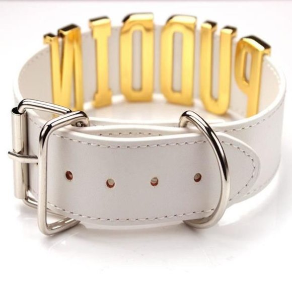 Women Jewelry Pop Culture Harley PUDDIN Choker Collar Belt White Necklace US - Picture 3 of 3